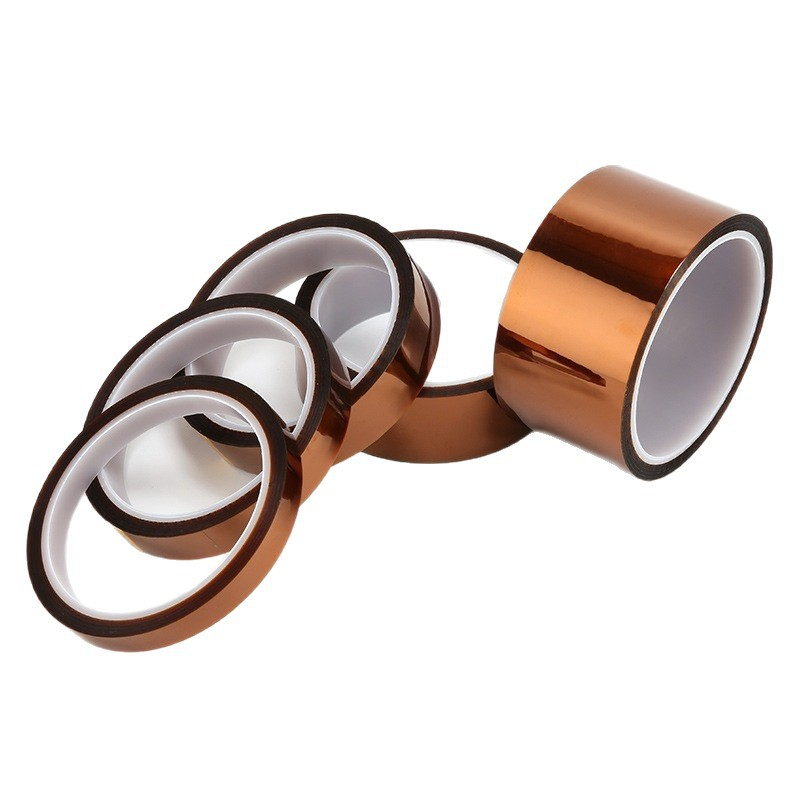 Polyimide high-temperature tape in amber PI film with silicone adhesive, supplied in multiple roll widths by Songyang New Material